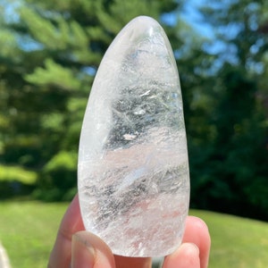 Freestanding Clear Quartz Crystal Tower - Polished Clear Quartz Freeform