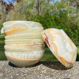 4” Onyx Dish - Banded Onyx Crystal Bowl