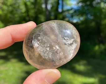 Piedra de palma de cuarzo ahumado