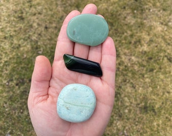Heart Chakra Crystal Healing Set - Jade - Fluorite - Amazonite