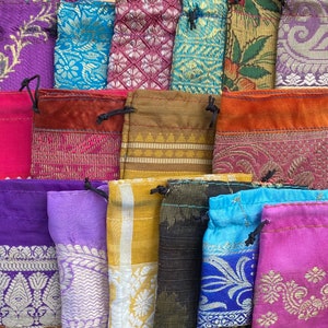 20 Sari-Beutel in verschiedenen Größen - verschiedene Größen