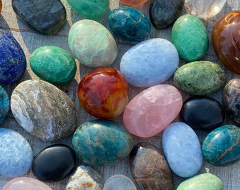 Palm Stone Mystery Box - Set of 6 Palm Stones Intuitively Chosen For You!