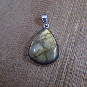 Labradorite Sterling Silver Pendant