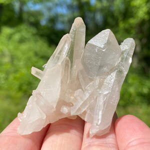 Lemurian Quartz Crystal  - Clear Quartz Crystal Cluster - Handselected from the Himalayan Mountains