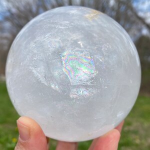 Clear Quartz Sphere - 100mm Polished Clear Quartz Sphere Specimen