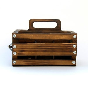 Custom-Built Rustic 6-Pack Beer Holder image 2