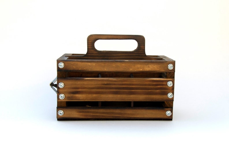 Custom-Built Rustic 6-Pack Beer Holder image 2