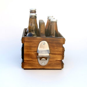 Custom-Built Rustic 6-Pack Beer Holder image 5