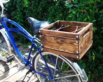 Madsen Bike With Crate Bike Packing Milk Crate On Bike Custom