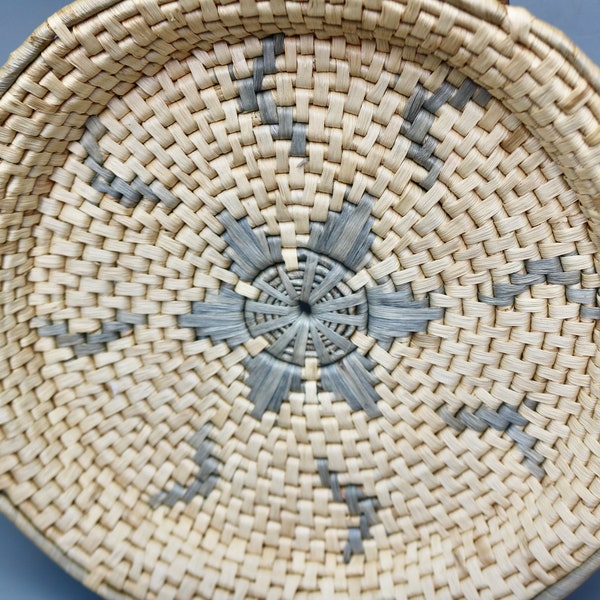 Vintage Boho Basket, Vintage Woven Basket, Farmhouse or Bohemian Home Decor