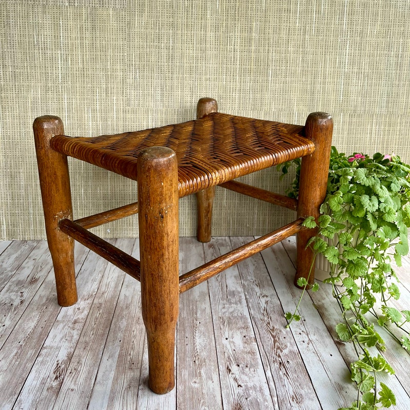 Wooden Footstool - Etsy