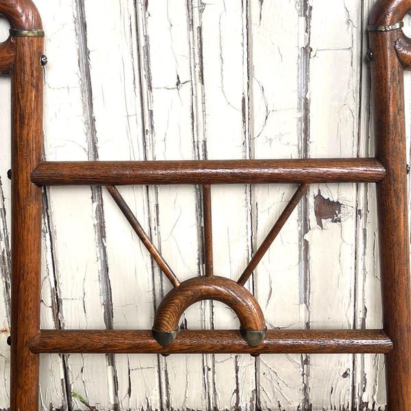 Bent Wood Pediment, Midcentury Curved Decorative Wood Piece, Free Shipping