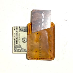 Repurposed Wilson baseball glove 3-pocket wallet. image 2