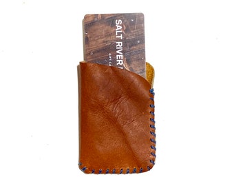 Repurposed Baseball Glove Card Sleeve Wallet