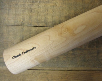 Tortilla Pin 8" Maple, Palote, Rodillo de Madera, Rolling Pin, Pastry Pin
