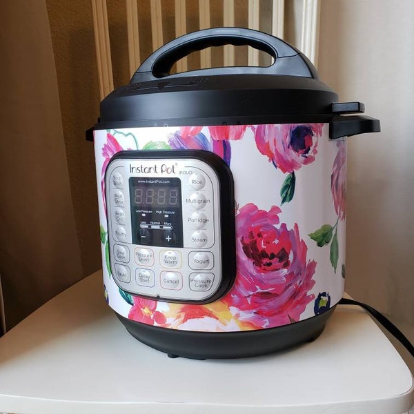 Instant Pot Wrap - DUO Model 8 Quart, 'Bright Floral' Removable AND wipe able