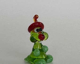 Leprechaun Gnome Miniature Collectible Glass Figurine