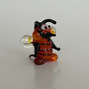 Bee Miniature Collectible Glass Animal Figurine