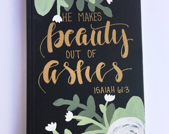 Hand Painted Journal - Prayer Journal - Journal - Personalized Gift - Gifts for Her - Gift - Encouragement - Graduation Gift - Scripture