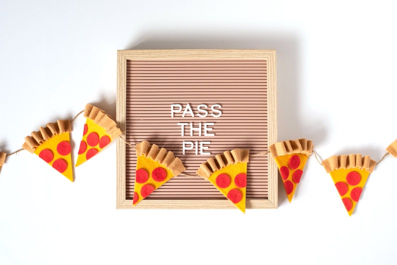 Pepperoni Pizza Slice Banner Pizza Party, Classroom Decor, Birthday Party Decor image 5