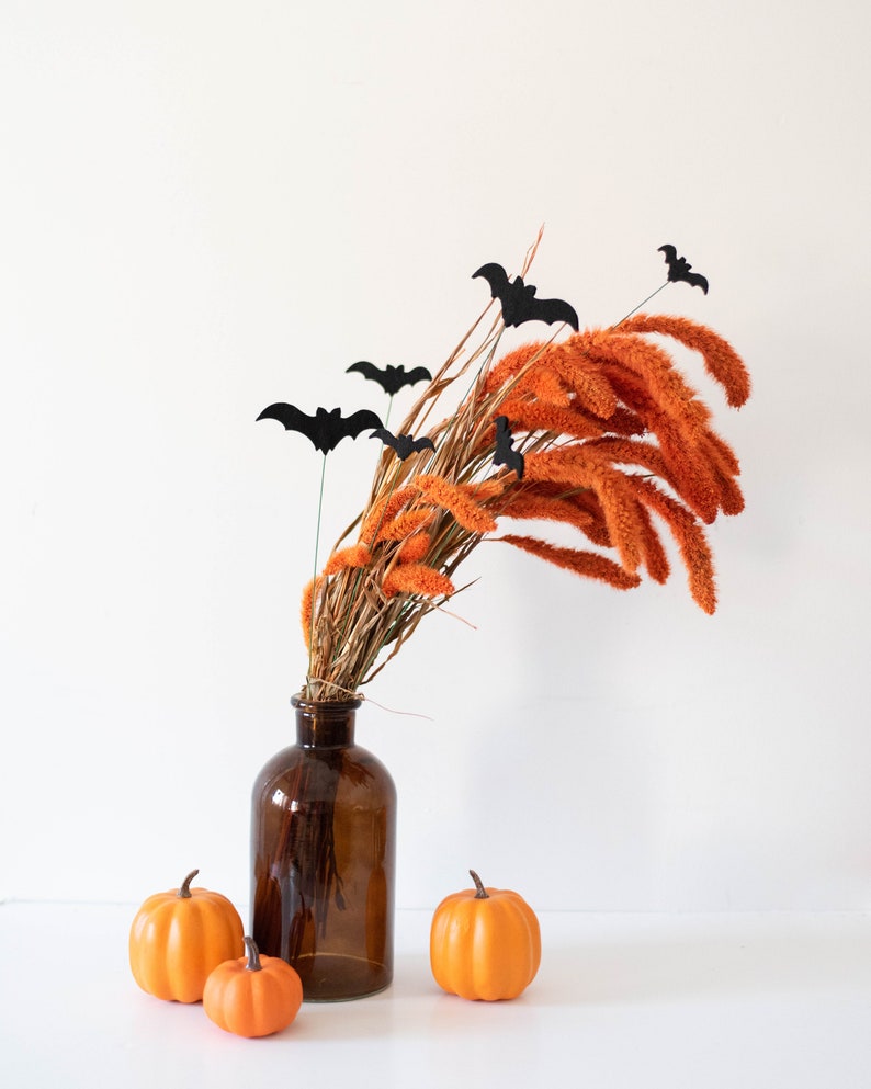 Felt Bat House Plant Stakes for Cute Halloween Decor image 6