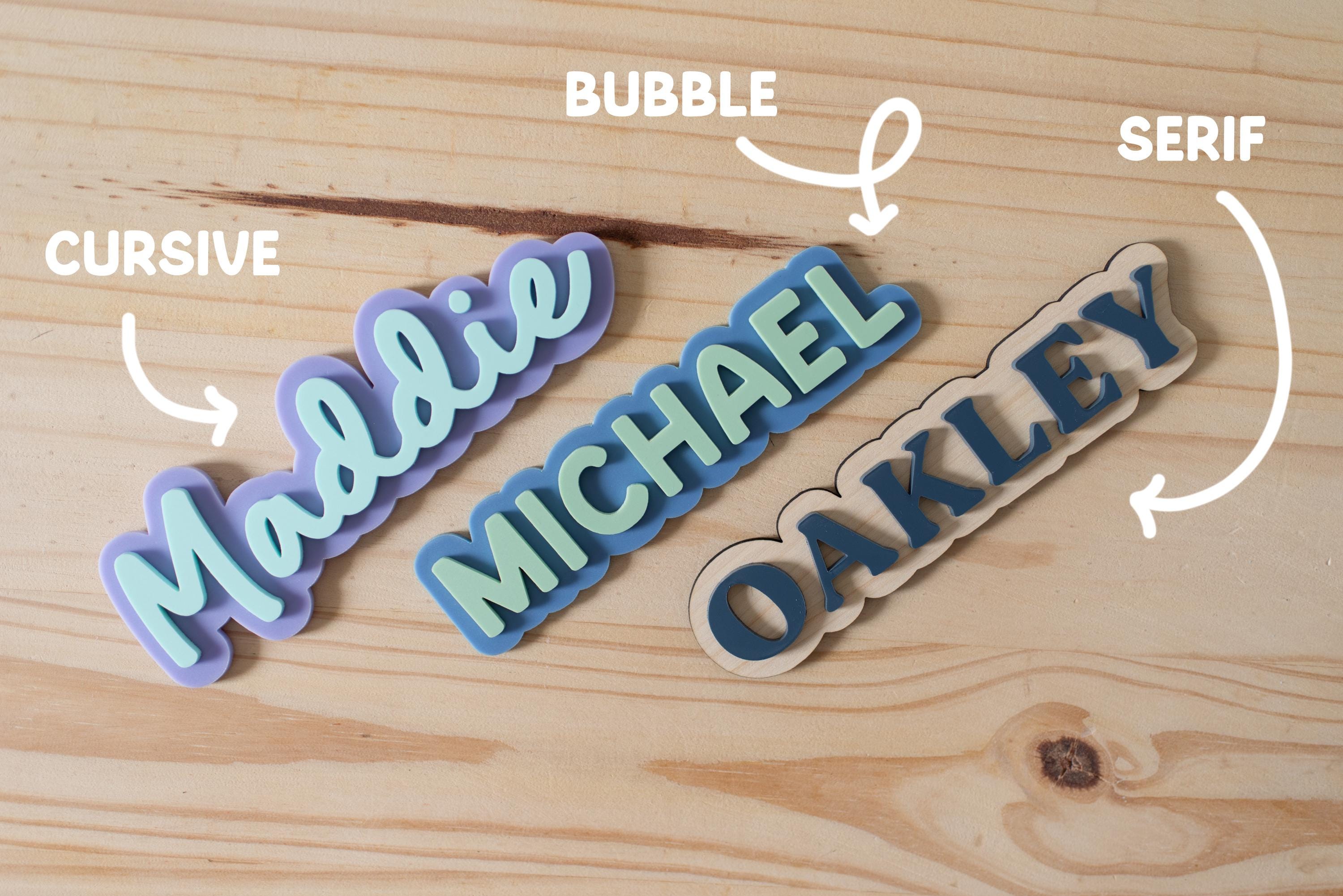 Personalized Magnet Name School Locker or Refrigerator Magnet | Back to School Gift | Choose Your Color Acrylic | Choose Your Font