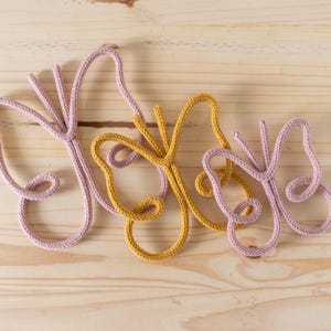 Custom Butterfly Knitted Wire 3D Wall Hanging in Custom Colors - Nursery, Kid's Bedroom and Birthday Decor
