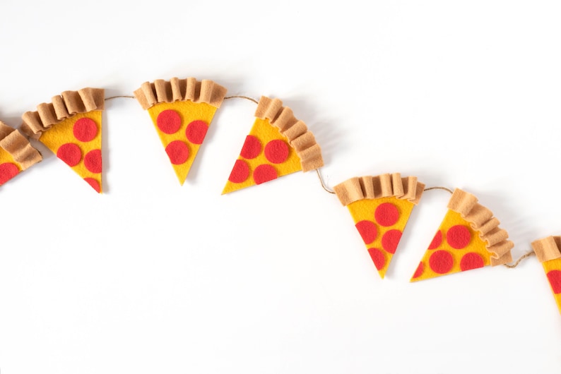 Pepperoni Pizza Slice Banner Pizza Party, Classroom Decor, Birthday Party Decor image 7