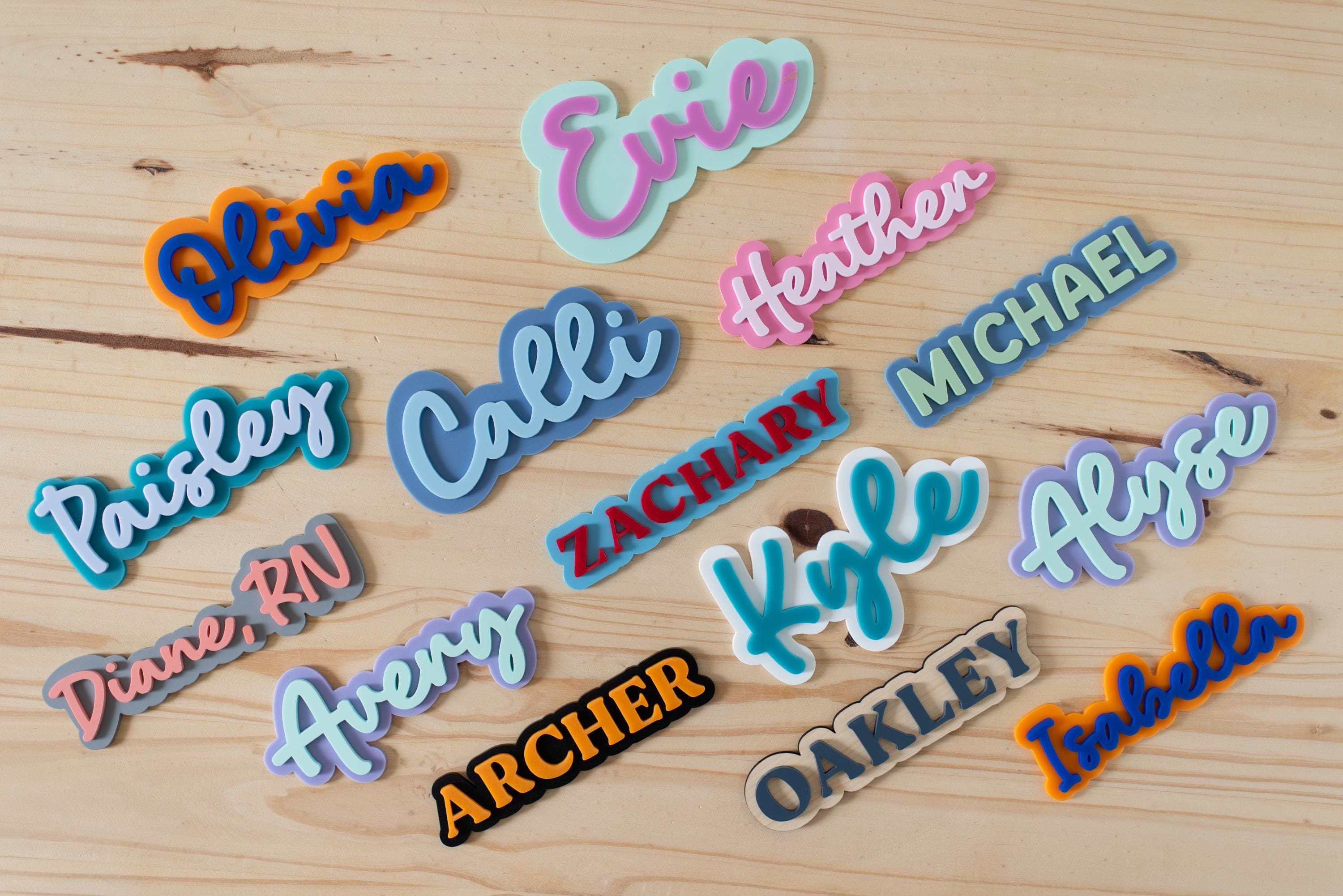 Personalized Magnet Name School Locker or Refrigerator Magnet | Back to School Gift | Choose Your Color Acrylic | Choose Your Font
