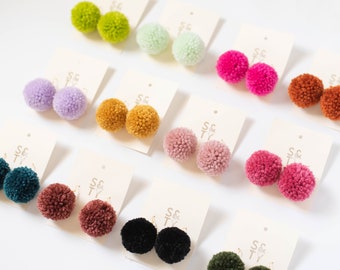 Gepersonaliseerde pomponoorbellen | Boho hangsieraden voor dames en kinderen | Meerdere kleuren en stijlen