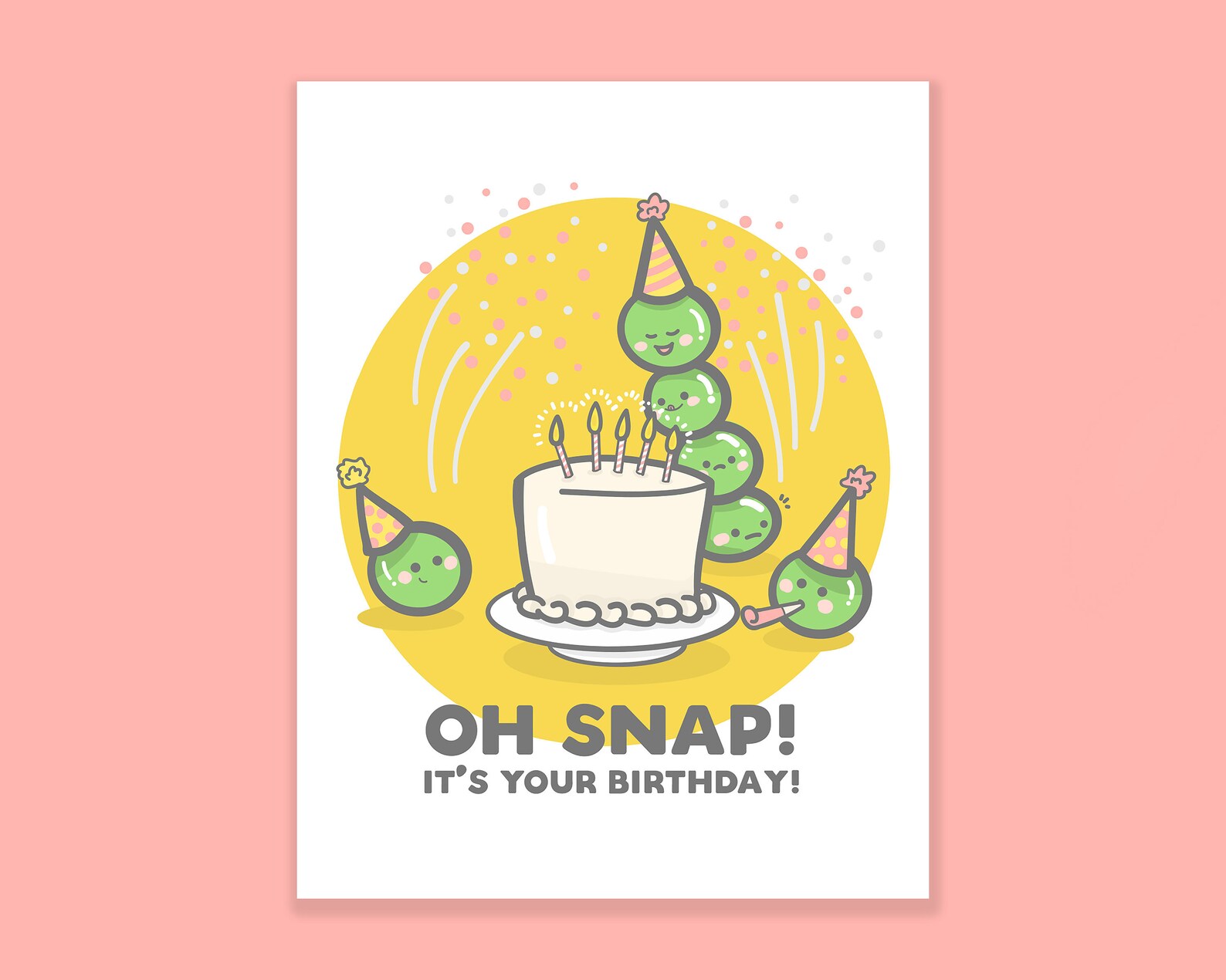 Oh Snap It's Your Birthday Birthday Card Funny Cute Etsy