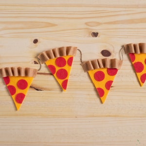 Pepperoni Pizza Slice Banner Pizza Party, Classroom Decor, Birthday Party Decor image 2