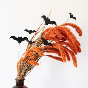Felt Bat House Plant Stakes for Cute Halloween Decor image 4