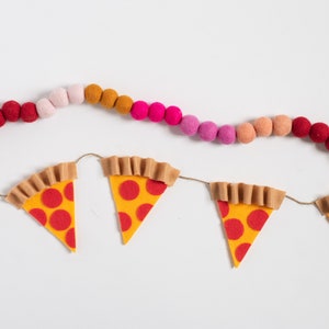 Pepperoni Pizza Slice Banner Pizza Party, Classroom Decor, Birthday Party Decor image 3