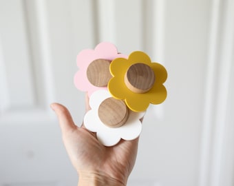 Madeliefje acryl en hout dressoir kastknoppen trekt | Kies je kleuren