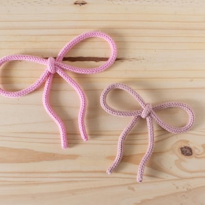 Knitted Wire Bow in Multiple Sizes and Custom Colors - Boho Nursery and Girl&#39;s Bedroom Decor - Spring Summer Home Decor