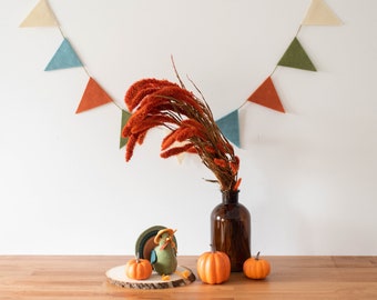 Cool Autumn Fall Felt Flag Blank Banner | Fall & Thanksgiving Decor