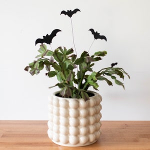 Felt Bat House Plant Stakes for Cute Halloween Decor image 2