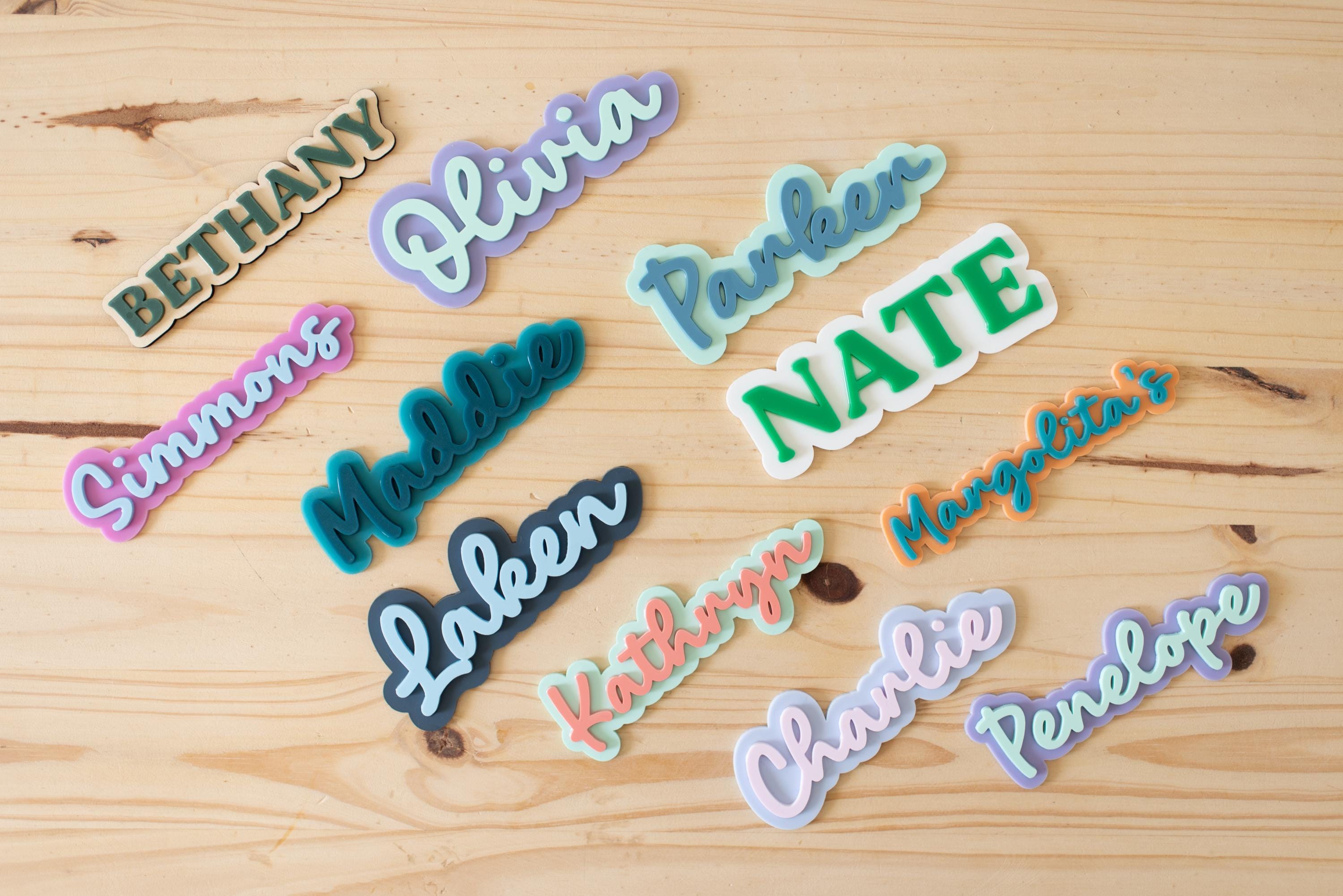 Personalized Magnet Name School Locker or Refrigerator Magnet | Back to School Gift | Choose Your Color Acrylic | Choose Your Font