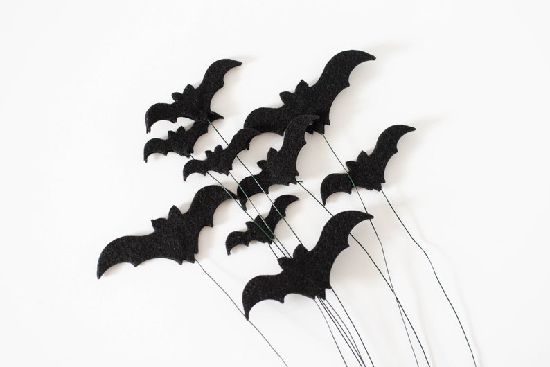 Felt Bat House Plant Stakes for Cute Halloween Decor image 8
