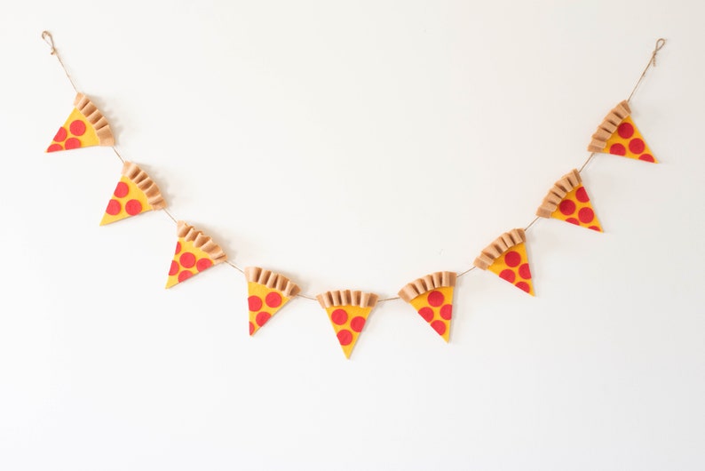 Pepperoni Pizza Slice Banner Pizza Party, Classroom Decor, Birthday Party Decor image 8