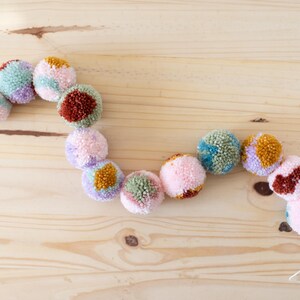 Colorful Boho Pom Pom Garland | Nursery, Fall, & Thanksgiving Decor