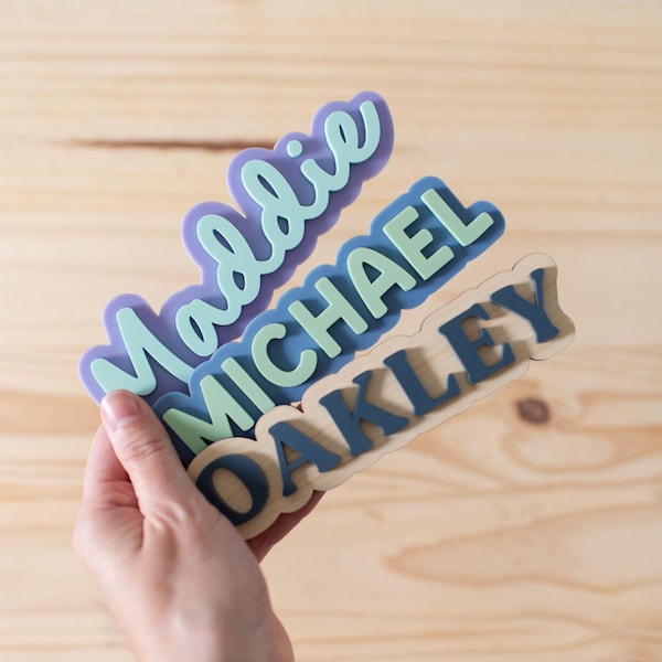 Personalized Magnet Name School Locker or Refrigerator Magnet | Back to School Gift | Choose Your Color Acrylic | Choose Your Font
