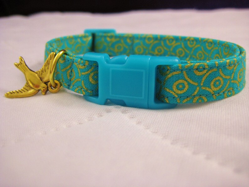 Cat Collar Bastet Egyptian Hathor Turquoise Gold Metallic Etsy Australia