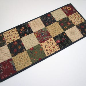 Quilting Table Runner, Patchwork Country Table Topper, Handmade,  (14" x 31 1/2")