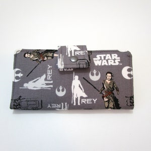 Cartera de Star Wars, Cartera de tela, Cartera vegana, Cartera plegable, Cartera de mano