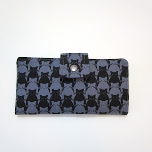 Cartera de gato, Carteras para mujer, Cartera plegable, Cartera vegana, Cartera de mano, Cartera de tela