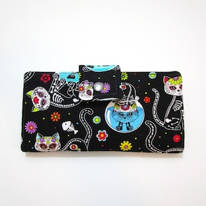 Cartera de gato, Cartera de mujer, Embrague de tela, Cartera de señora, Cartera de embrague, Cartera vegana