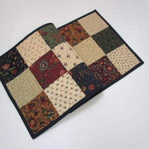 Quilted Table Runner, Patchwork Table Runner,  Quilted Farmhouse Table Runner, 14 x 36 inches.