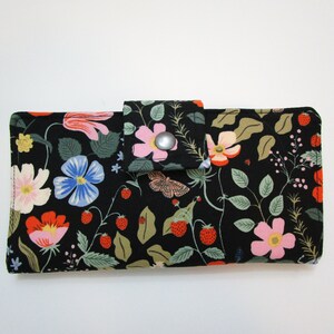 Floral Womens Wallet,  Ladies Wallet, Vegan Wallet, Bifold Wallet, Rifle Paper Co.